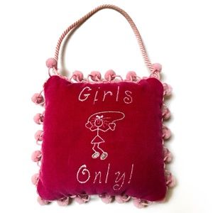 Pink Hanging  pillow